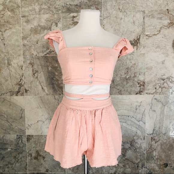 Somedays Lovin Sun Sand Short Crop Set - Picture 2 of 8